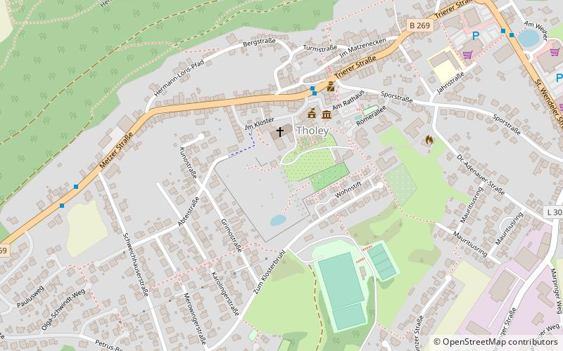 Tholey Abbey location map