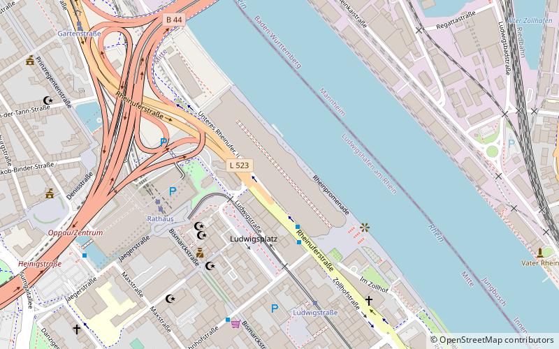 Rhein-Galerie location map