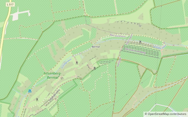 Felsenberg-Berntal Nature Reserve location map