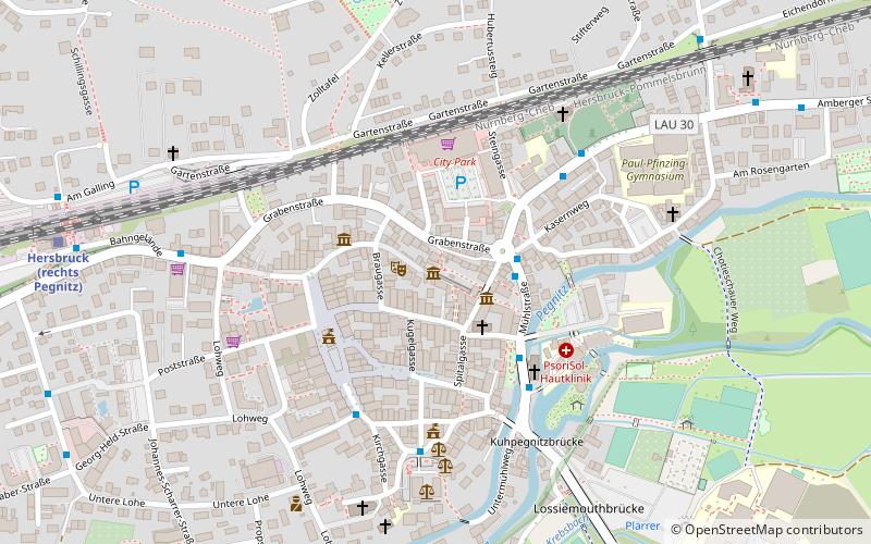 dokumentationsstatte kz hersbruck location map