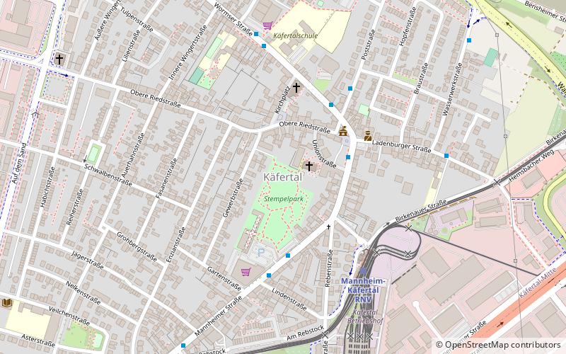 kafertal mannheim location map