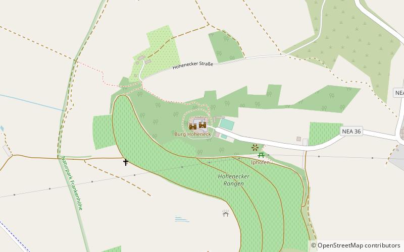Hoheneck Castle location map