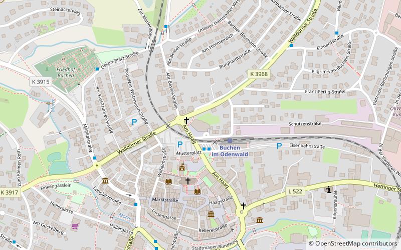 Stadthalle Buchen location map