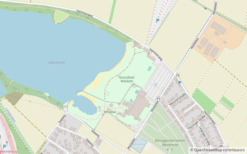 Strandbad Waidsee location map
