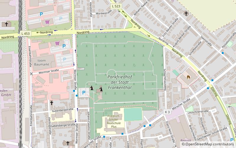 parkfriedhof der stadt frankenthal location map
