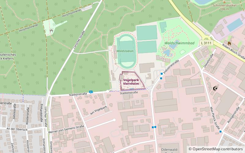 Vogelpark Viernheim location map