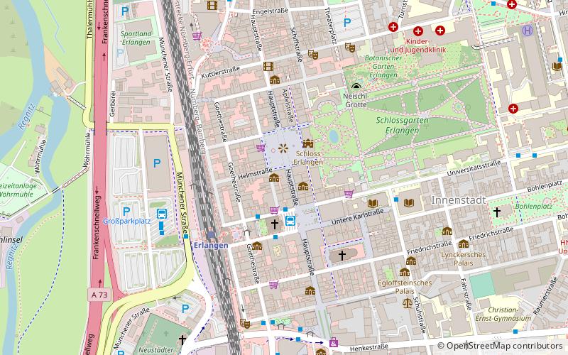 Kunstpalais Erlangen location map