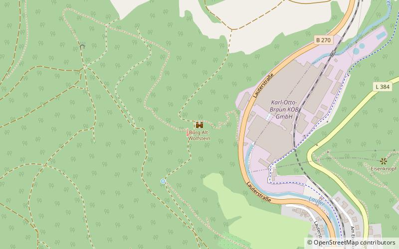 Burg Alt-Wolfstein location map