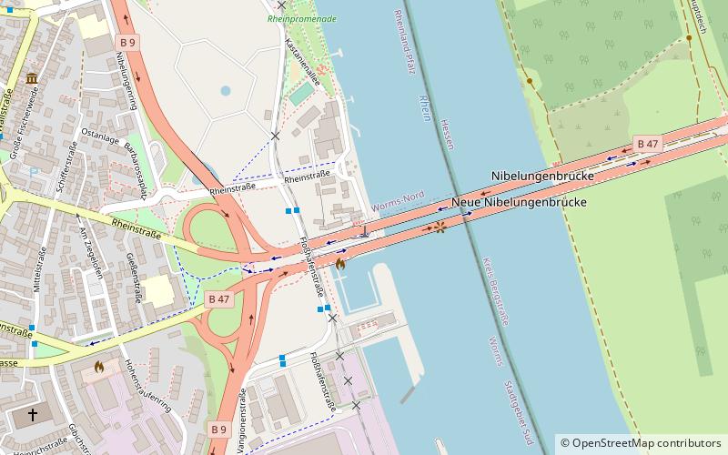 Nibelungenturm location map