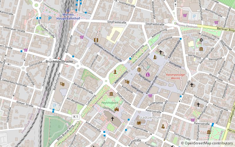 lutherplatz worms location map