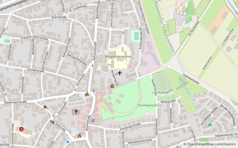 kosciol ewangelicki lorsch location map