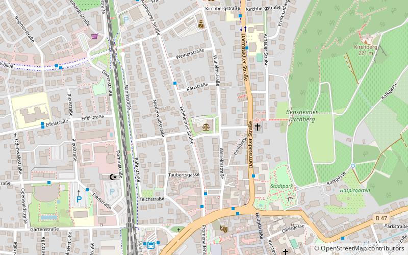 Amtsgericht Bensheim location map