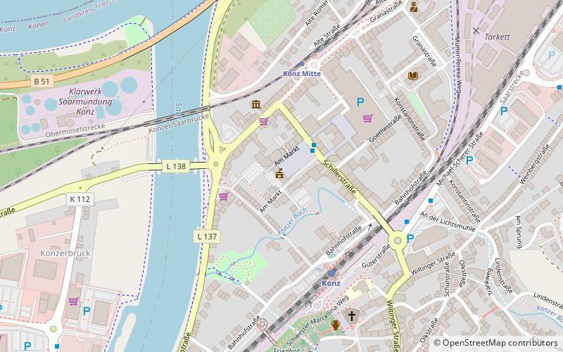 rathaus konz location map