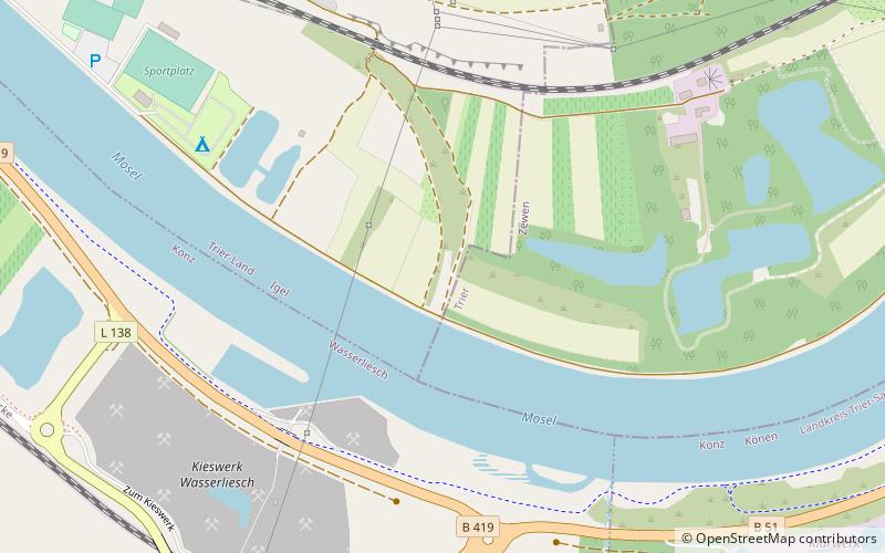 Hindenburgbrücke location map