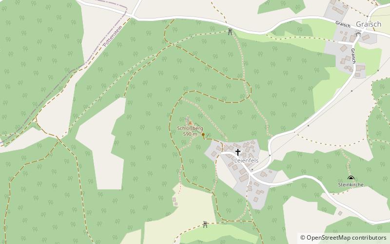 Leienfels Castle location map