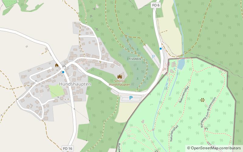 Schloss Hundshaupten location map