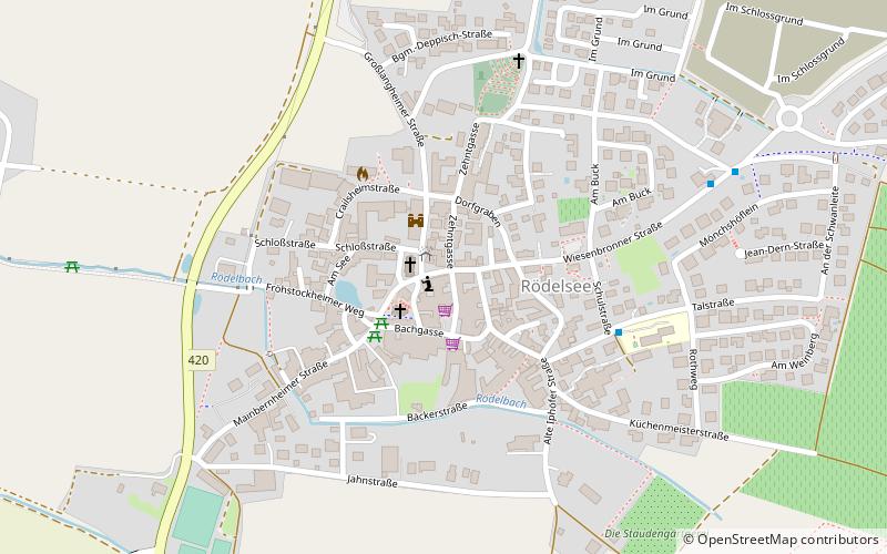 Rödelsee location map