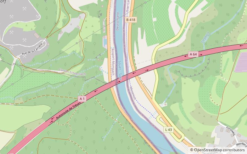 Sauer Valley Bridge location map