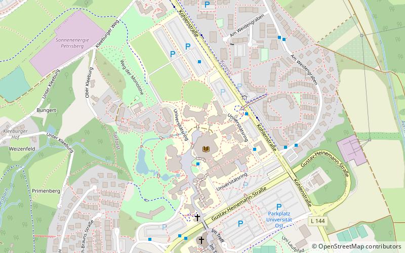 Universität Trier location map