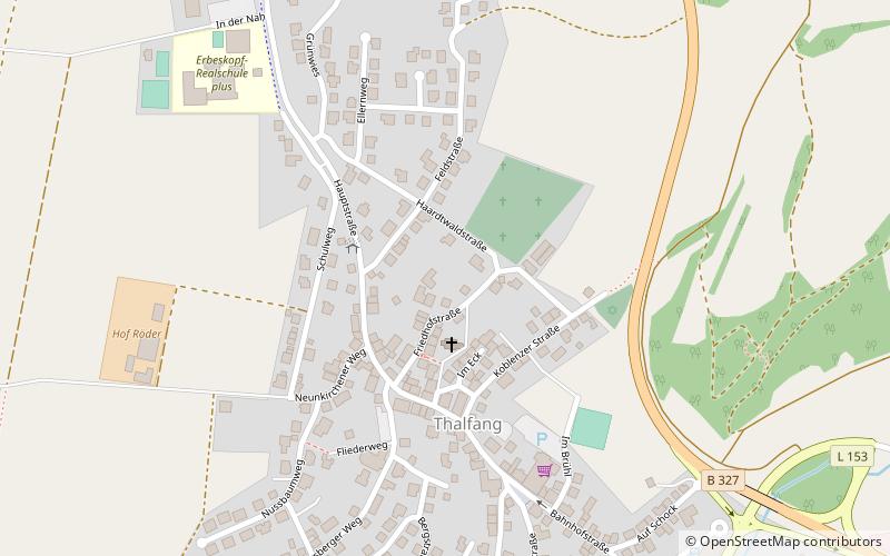 commune fusionnee de thalfang am erbeskopf location map