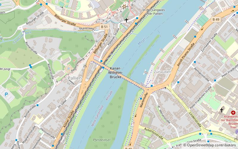 Kaiser-Wilhelm-Brücke location map