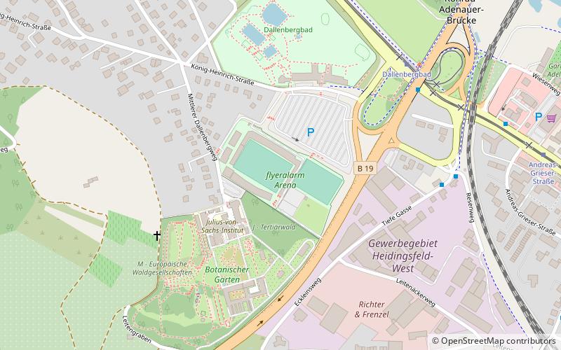 Flyeralarm-Arena location map