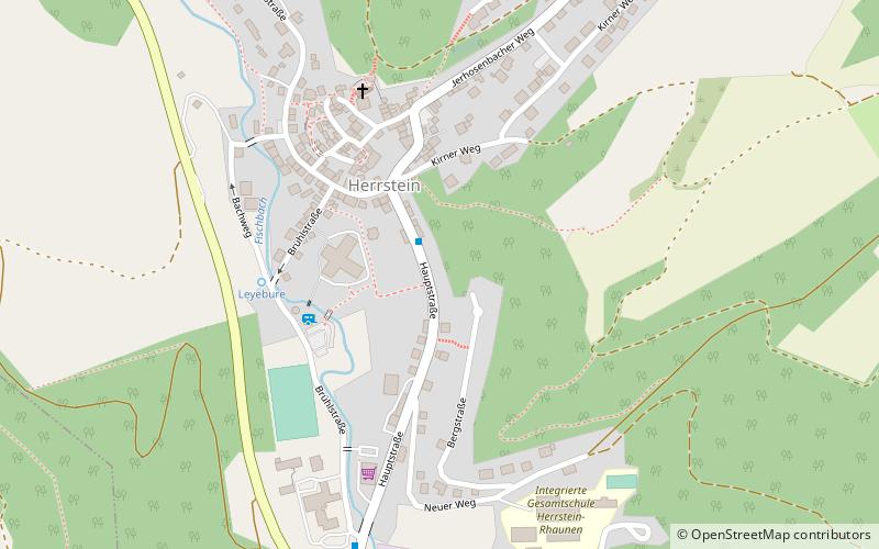 commune fusionnee de herrstein location map