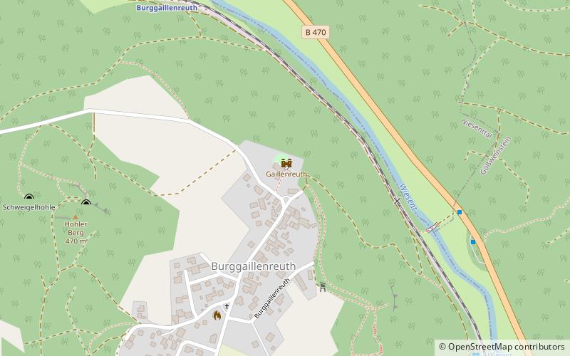 Gaillenreuth Castle location map