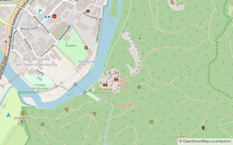 Rheingrafenstein Castle location map