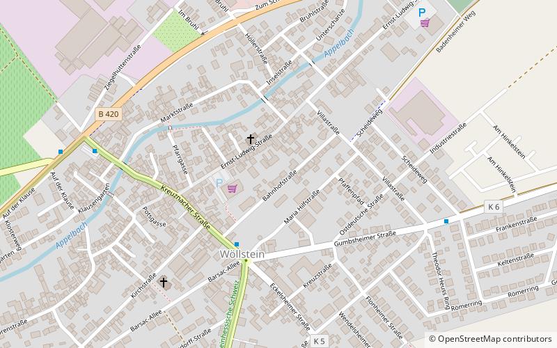 commune fusionnee de wollstein location map
