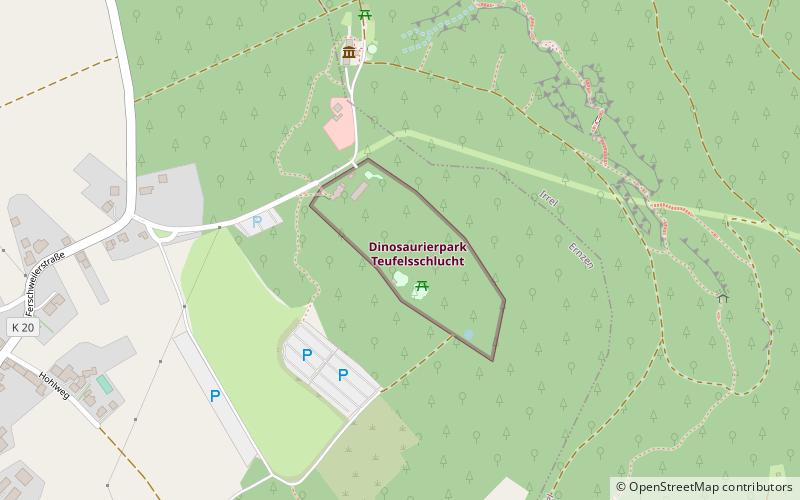 Dinosaurierpark Teufelsschlucht location map
