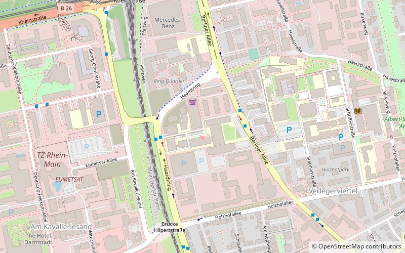 Université de sciences appliquées de Darmstadt location map
