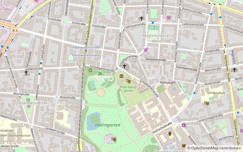 porzellansammlung erlangen in the prinz georg palais darmstadt location map