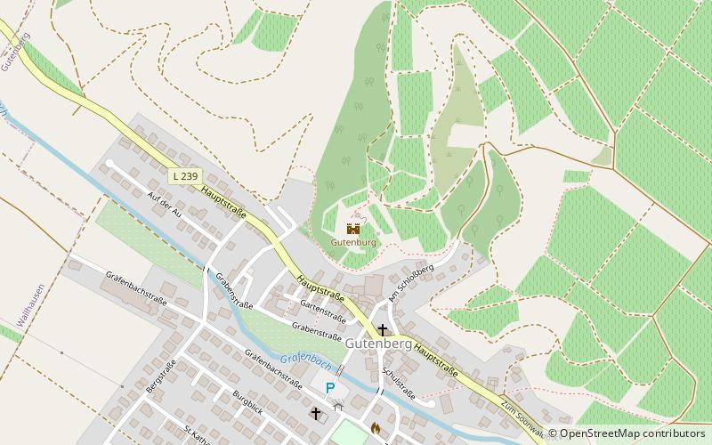 Gutenburg Castle location map
