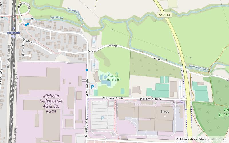 Freibad Hallstadt location map