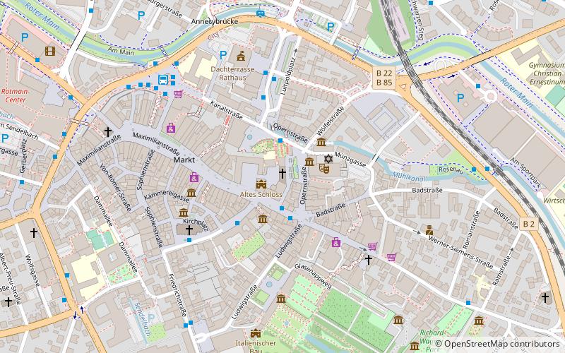 Castle Church and Tower location map