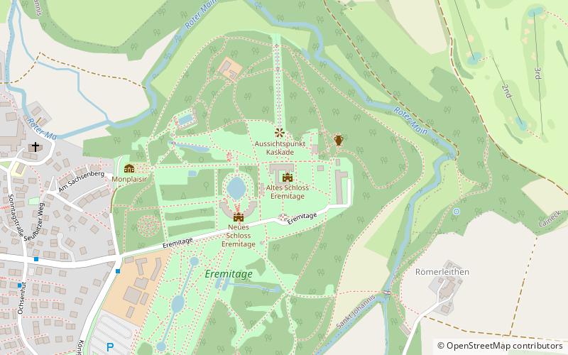 hermitage old palace bayreuth location map