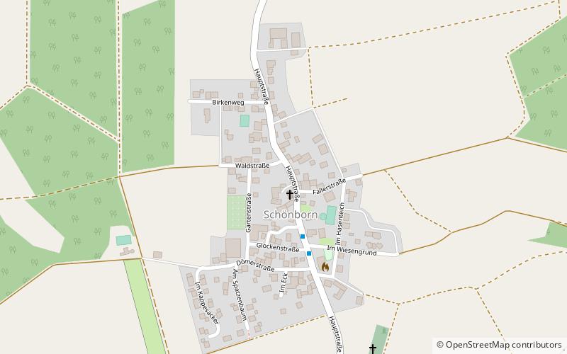 Schönborn family location map