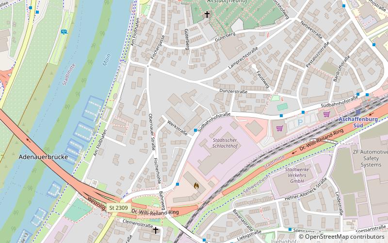 Stadtwerke Aschaffenburg location map