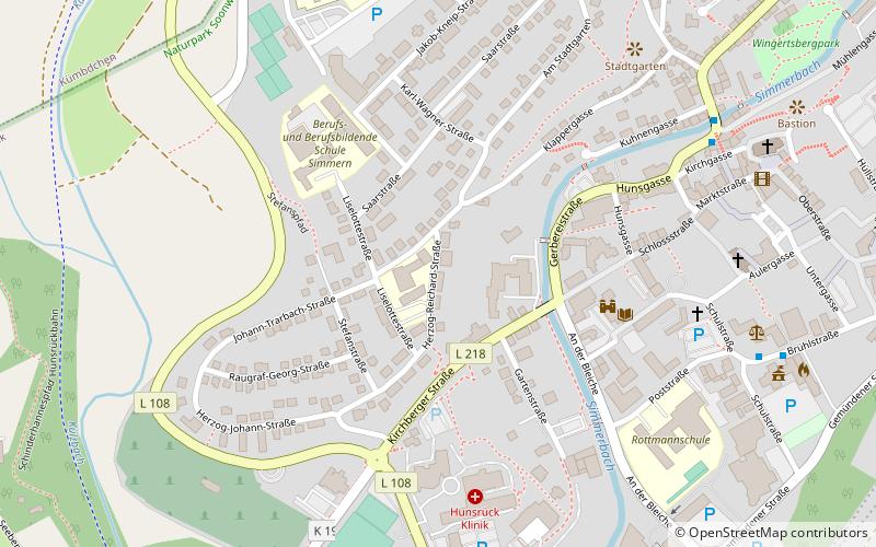 simmern rheinbollen location map