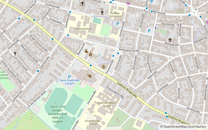 Amtsgericht Langen location map