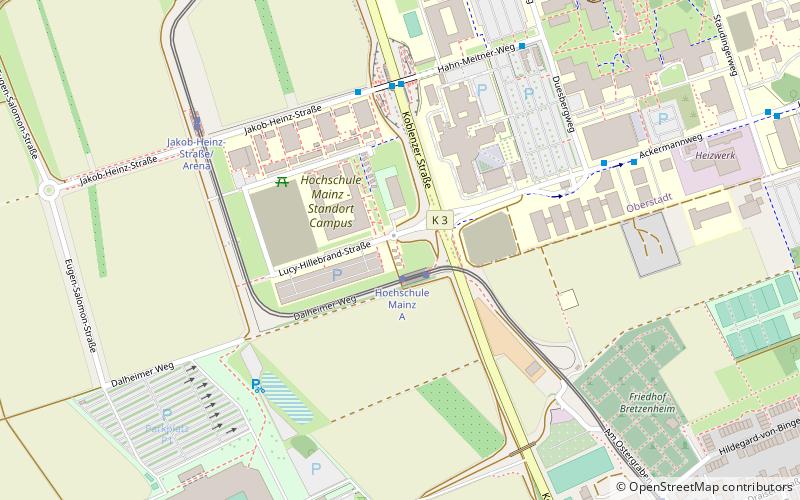 Mainz University of Applied Sciences location map