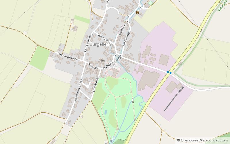 Burgellern Castle location map