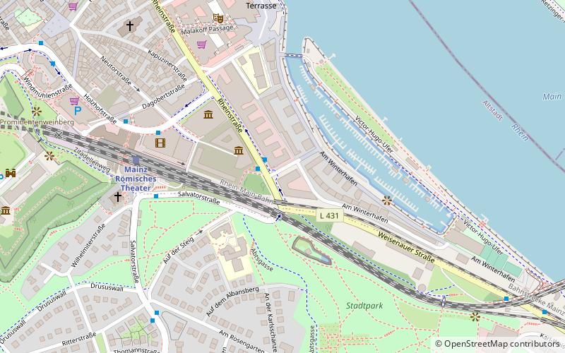 Stadtpark Mainz location map