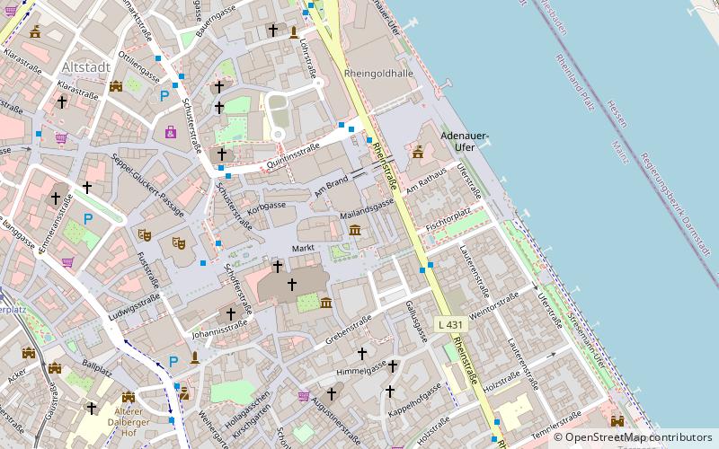 Gutenberg-Museum location map