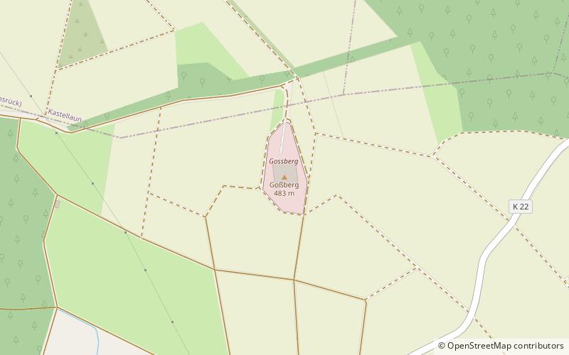 Goßberg location map