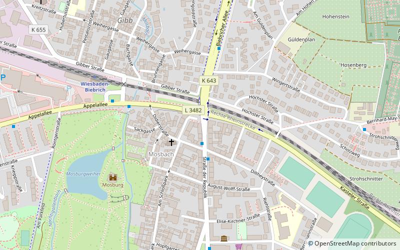 Wiesbaden-Biebrich location map