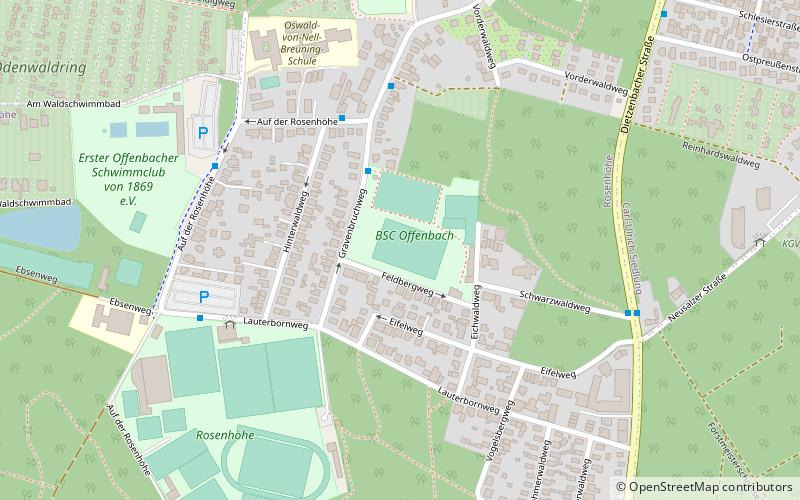 Offenbach-Rosenhöhe location map