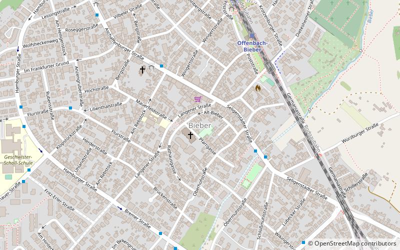 Offenbach-Bieber location map