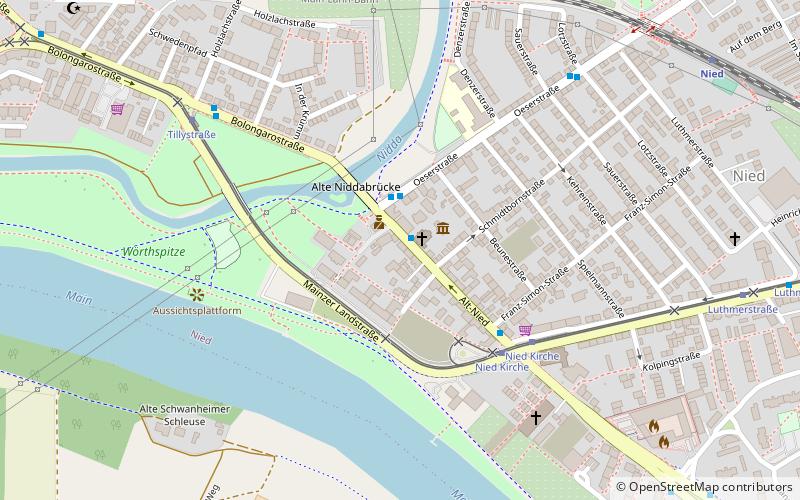 Frankfurt-Nied location map